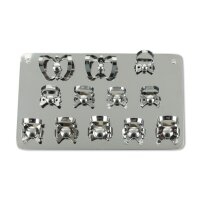 Kofferdam Klammerbord mit 8 Klammern