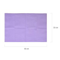 Schutzunterlagen 33 x 48cm lila, 80 Stück