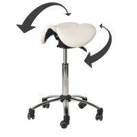 Sattelhocker Sattelsitz weiß