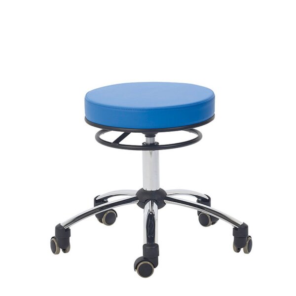 Drehhocker mit Ringauslöser blau