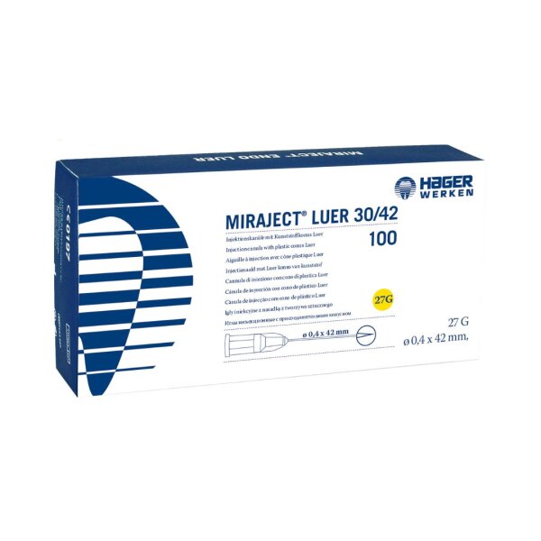 Miraject Luer Injektionskanüle, 100 Stück